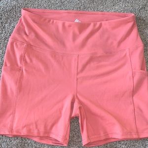 Athletic spandex shorts
